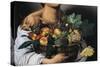 The Fruttaiolo or Boy with Basket of Fruit-Caravaggio-Stretched Canvas