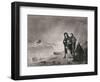 The Fugitives, Depicts Huguenots Refugees from France, Ca. 1785-null-Framed Art Print