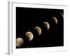 The Full Moon Slowly Loses its Fullness as the Earth's Shadow Crosses It-null-Framed Photographic Print