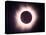 The Full Solar Eclipse is Seen in Saint Pierre Du Port Near Normandy, France-null-Stretched Canvas