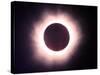 The Full Solar Eclipse is Seen in Saint Pierre Du Port Near Normandy, France-null-Stretched Canvas