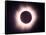 The Full Solar Eclipse is Seen in Saint Pierre Du Port Near Normandy, France-null-Framed Stretched Canvas