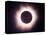 The Full Solar Eclipse is Seen in Saint Pierre Du Port Near Normandy, France-null-Stretched Canvas