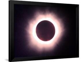 The Full Solar Eclipse is Seen in Saint Pierre Du Port Near Normandy, France-null-Framed Photographic Print