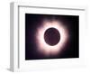 The Full Solar Eclipse is Seen in Saint Pierre Du Port Near Normandy, France-null-Framed Photographic Print