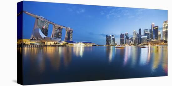 The Fullerton Hotel and Singapore Skyline, Downtown Core-Cahir Davitt-Stretched Canvas