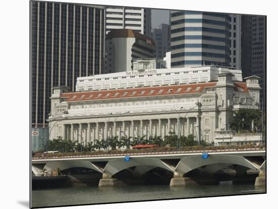 The Fullerton Hotel, Formerly the General Post Office, Singapore, Southeast Asia-Amanda Hall-Mounted Photographic Print