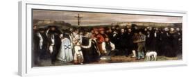 The Funeral at Ornans, 1850-Gustave Courbet-Framed Giclee Print