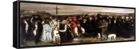 The Funeral at Ornans, 1850-Gustave Courbet-Framed Stretched Canvas