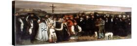 The Funeral at Ornans, 1850-Gustave Courbet-Stretched Canvas