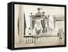 The Funeral Catafalque at Springfield-null-Framed Stretched Canvas