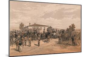 The Funeral Cortege of Lord Raglan Leaving Head Quarters, 1856-Thomas Picken-Mounted Giclee Print