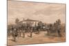 The Funeral Cortege of Lord Raglan Leaving Head Quarters, 1856-Thomas Picken-Mounted Giclee Print