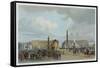 The Funeral Cortege of Napoleon I Passing Through the Place de la Concorde 15 December 1840-Jacques Guiaud-Framed Stretched Canvas