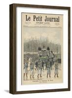 The Funeral Cortege of the Dethroned Pedro II of Brazil in Paris France-Henri Meyer-Framed Art Print