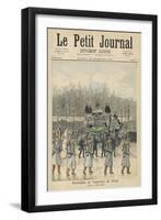 The Funeral Cortege of the Dethroned Pedro II of Brazil in Paris France-Henri Meyer-Framed Art Print