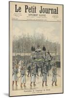 The Funeral Cortege of the Dethroned Pedro II of Brazil in Paris France-Henri Meyer-Mounted Art Print