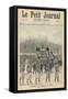 The Funeral Cortege of the Dethroned Pedro II of Brazil in Paris France-Henri Meyer-Framed Stretched Canvas