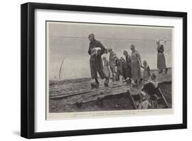 The Funeral of a Fisherman's Child, at Volendam, on the Zuider Ze-George Sherwood Hunter-Framed Giclee Print