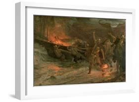 The Funeral of a Viking, 1893-Frank Bernard Dicksee-Framed Giclee Print