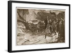 The Funeral of a Viking-Frank Bernard Dicksee-Framed Giclee Print