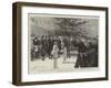 The Funeral of Admiral of the Fleet, Sir Provo Wallis, Gcb, in Funtingdon Churchyard-null-Framed Giclee Print