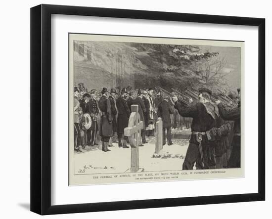 The Funeral of Admiral of the Fleet, Sir Provo Wallis, Gcb, in Funtingdon Churchyard-null-Framed Giclee Print