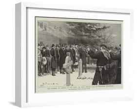 The Funeral of Admiral of the Fleet, Sir Provo Wallis, Gcb, in Funtingdon Churchyard-null-Framed Giclee Print