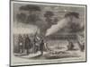 The Funeral of Ensign Tucker of the British Legion, at the Advanced Posts before Capua-Frank Vizetelly-Mounted Giclee Print