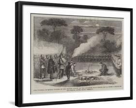 The Funeral of Ensign Tucker of the British Legion, at the Advanced Posts before Capua-Frank Vizetelly-Framed Giclee Print