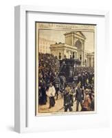 The Funeral of Giuseppe Verdi, Milan, 10th February 1901-null-Framed Giclee Print