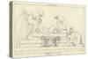 The Funeral of Hector-John Flaxman-Stretched Canvas