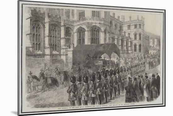 The Funeral of His Late Royal Highness the Prince Consort, the Hearse at St George's Chapel-null-Mounted Giclee Print