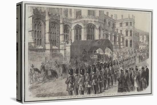 The Funeral of His Late Royal Highness the Prince Consort, the Hearse at St George's Chapel-null-Stretched Canvas