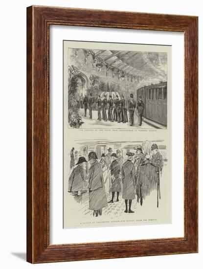 The Funeral of Hrh the Late Duke of Clarence and Avondale-null-Framed Giclee Print