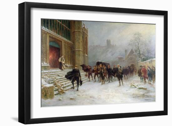 The Funeral of King Charles I - St. George's Chapel, Windsor in 1649, 1907-Ernest Crofts-Framed Giclee Print