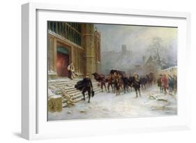 The Funeral of King Charles I - St. George's Chapel, Windsor in 1649, 1907-Ernest Crofts-Framed Giclee Print