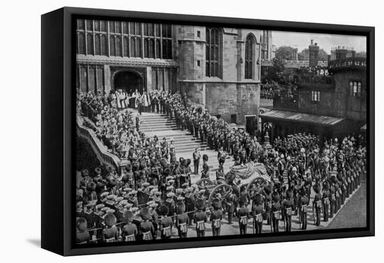 The Funeral of King Edward VII, Windsor, Berkshire, 1910-Swain-Framed Stretched Canvas