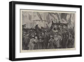 The Funeral of Kossuth at Buda-Pest, the Procession on its Way to the Kerepeser Cemetery-null-Framed Giclee Print