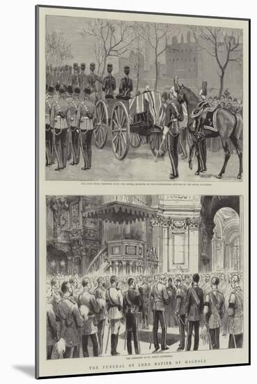 The Funeral of Lord Napier of Magdala-null-Mounted Giclee Print