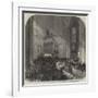 The Funeral of Lord Palmerston, the Clergy Receiving the Body at the West Door of Westminster Abbey-null-Framed Giclee Print