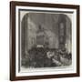 The Funeral of Lord Palmerston, the Clergy Receiving the Body at the West Door of Westminster Abbey-null-Framed Giclee Print