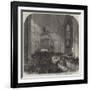 The Funeral of Lord Palmerston, the Clergy Receiving the Body at the West Door of Westminster Abbey-null-Framed Giclee Print