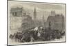 The Funeral of Lord Palmerston, the Procession Passing Charing-Cross-null-Mounted Giclee Print