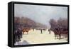 The Funeral of Mac-Mahon, 22 October 1893, 1896 (Oil on Canvas)-Ernest Jean Delahaye-Framed Stretched Canvas