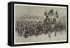 The Funeral of Marshal Macmahon, the Procession Passing Through the Place De La Concorde-null-Framed Stretched Canvas