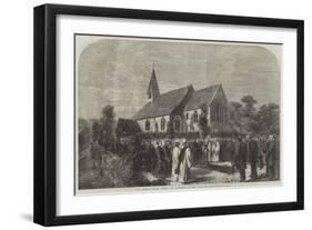 The Funeral of Mr Cobden, the Interment in West Lavington Churchyard-null-Framed Giclee Print