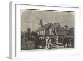The Funeral of Mr Cobden, the Interment in West Lavington Churchyard-null-Framed Giclee Print