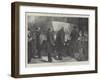 The Funeral of Mr Gladstone, Bearing the Body into the Abbey-Paul Frenzeny-Framed Giclee Print