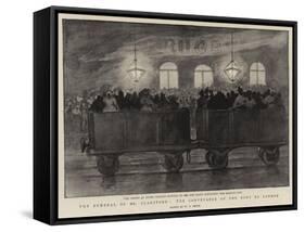 The Funeral of Mr Gladstone, the Conveyance of the Body to London-null-Framed Stretched Canvas